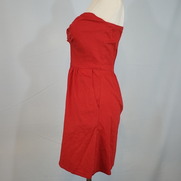 Judith March strapless red sundress size Small - Picture 6 of 6
